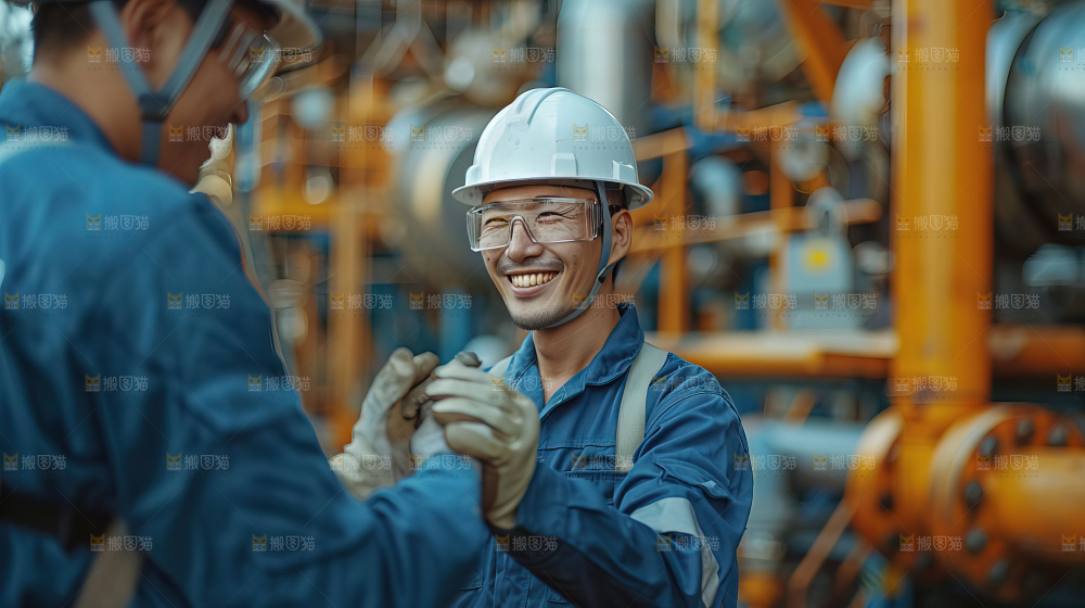 城市建设发展工地工人向上国富民强
