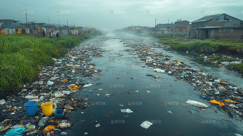 环境污染城市沦陷污染废水垃圾环境灾害