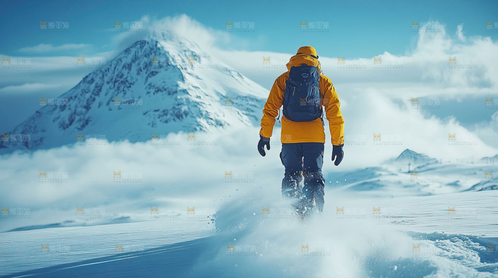 滑雪 竞赛 前进 励志 齐心协力 奋斗