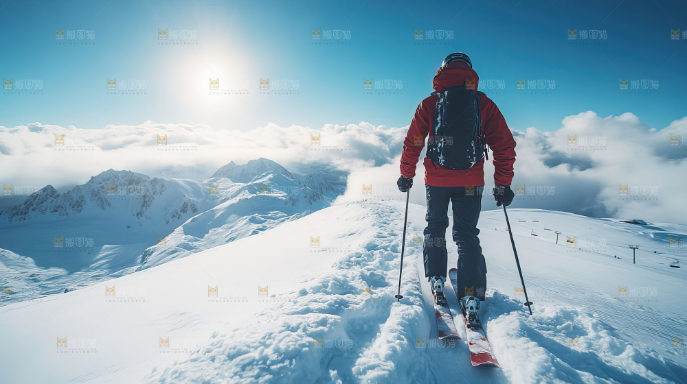 滑雪 竞赛 前进 励志 齐心协力 奋斗