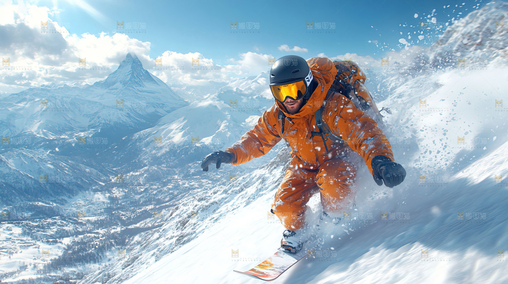 滑雪 竞赛 前进 励志 齐心协力 奋斗