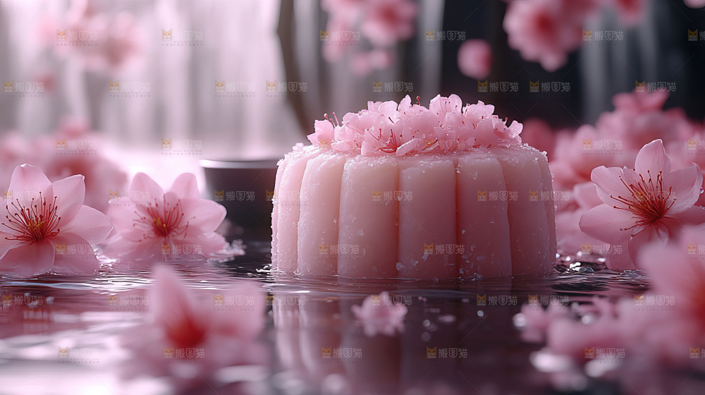 中秋素材团圆花灯月饼荷花灯赏月