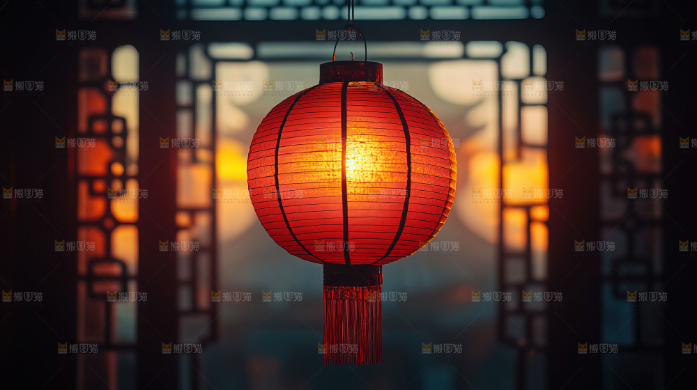 中秋素材团圆花灯月饼荷花灯赏月
