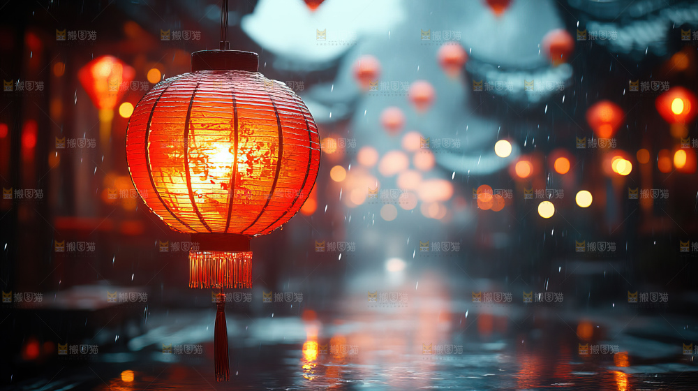 中秋素材团圆花灯月饼荷花灯赏月