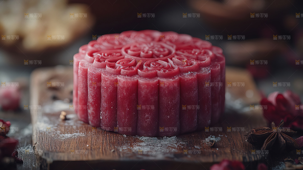 中秋素材团圆花灯月饼荷花灯赏月