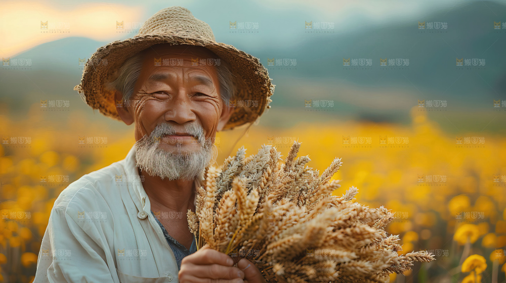稻田收获 金色乡村振兴芒种