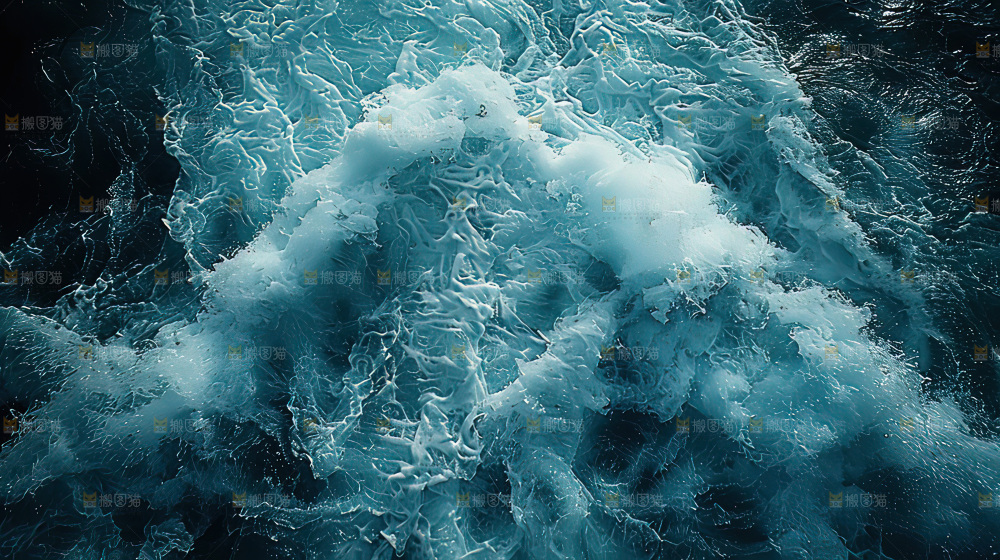湍急 水流 波涛汹涌向上前行