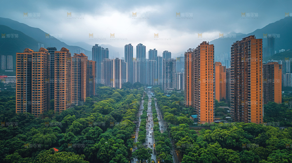 建筑都市风景房地产现代发展