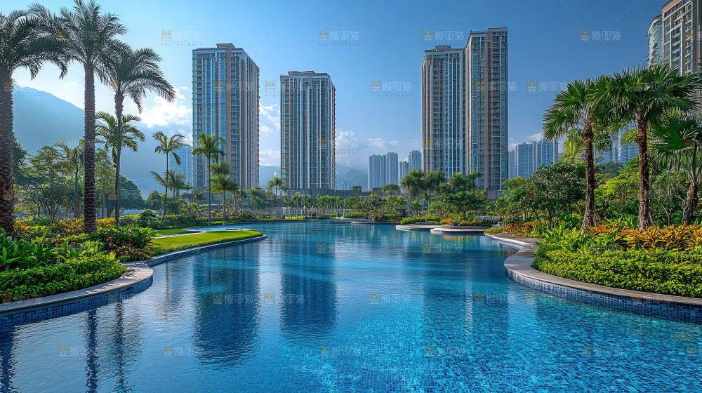建筑都市风景房地产现代发展