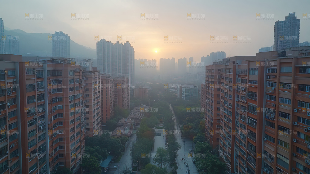 建筑都市风景房地产现代发展