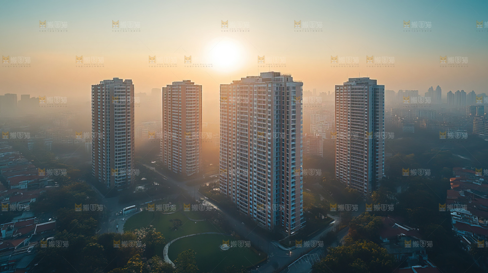 建筑都市风景房地产现代发展