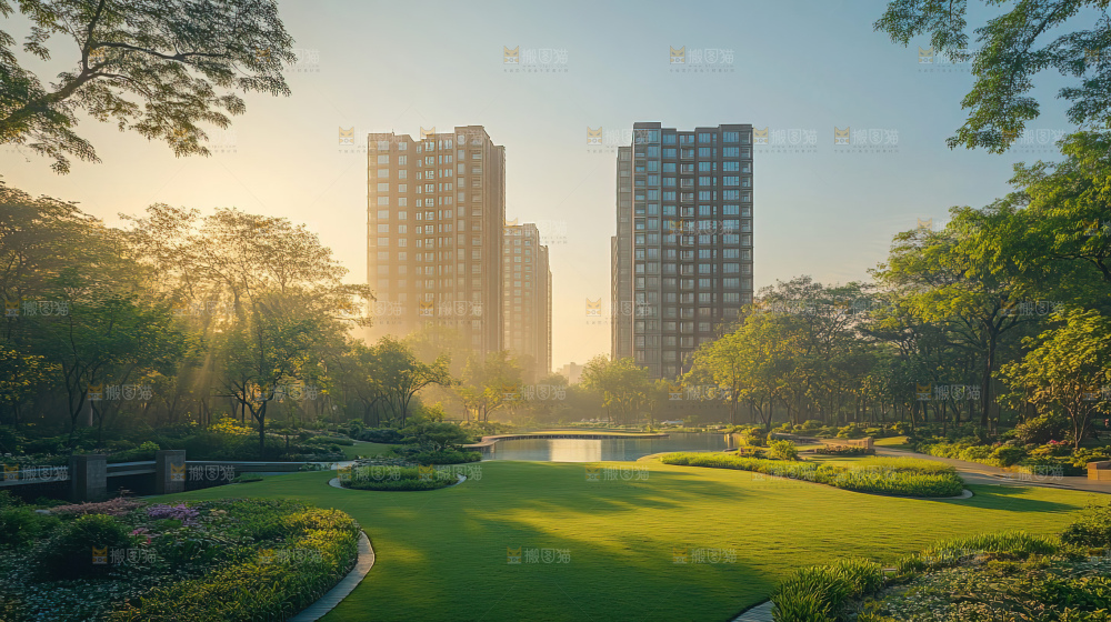 建筑都市风景房地产现代发展