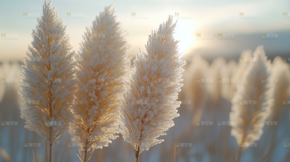 秋日芦苇自然风景合集