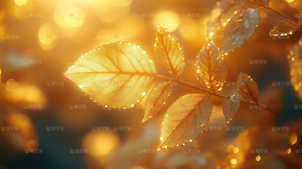 秋日落叶景观场景建筑素材