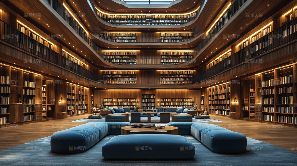 图书馆书籍设计现代建筑文化