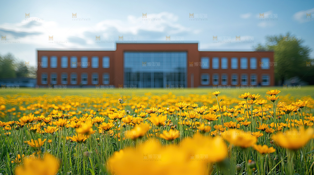校园建筑设计宁静唯美