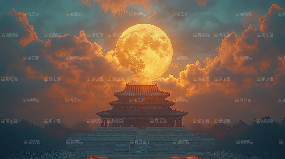 中秋赏月满月神秘传统人文