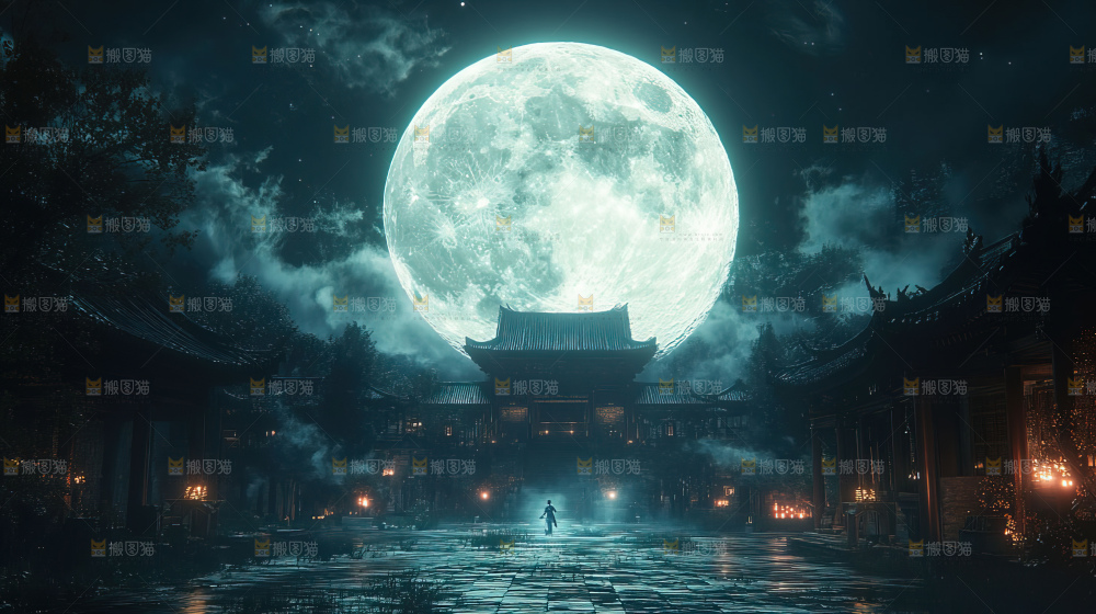中秋赏月满月神秘传统人文