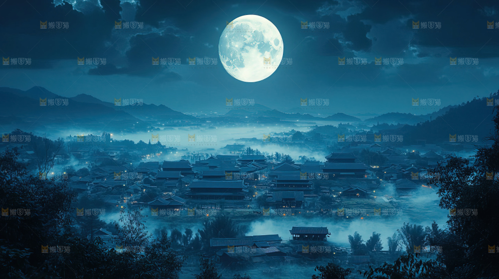 中秋赏月满月神秘传统人文