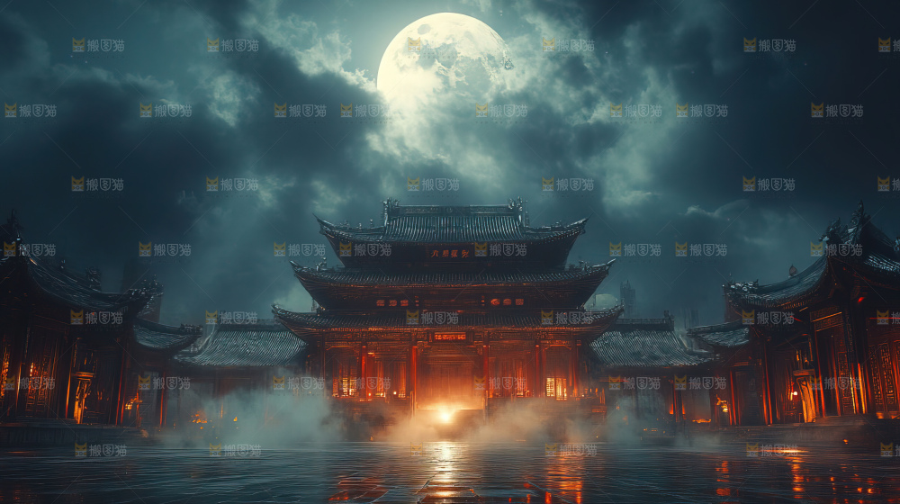 中秋赏月满月神秘传统人文