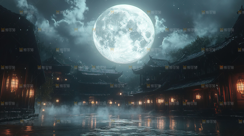 中秋赏月满月神秘传统人文