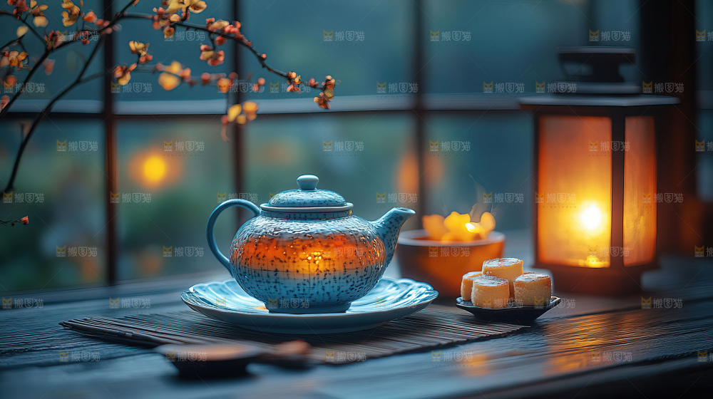 中秋节场景月饼传统文化