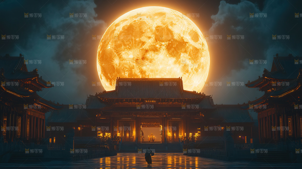 中秋赏月满月神秘传统人文