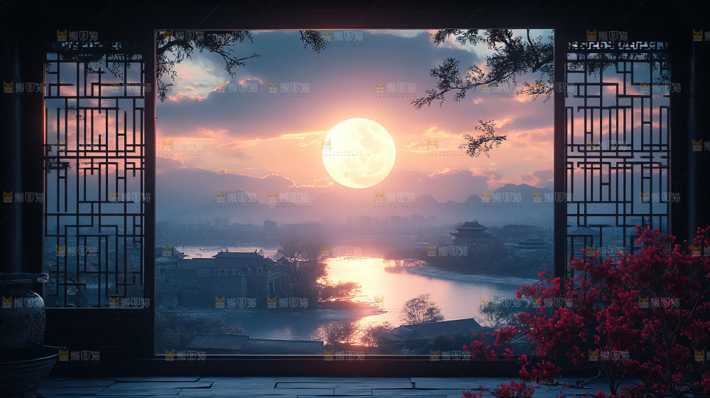 中秋赏月满月神秘传统人文
