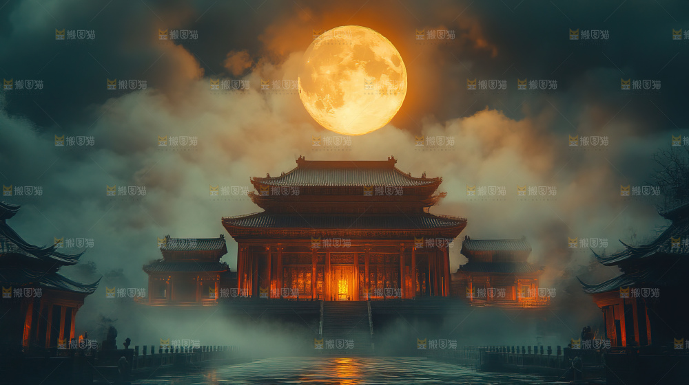 中秋赏月满月神秘传统人文