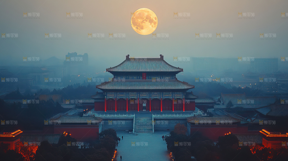 中秋赏月满月神秘传统人文