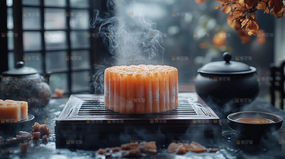中秋节场景月饼传统文化