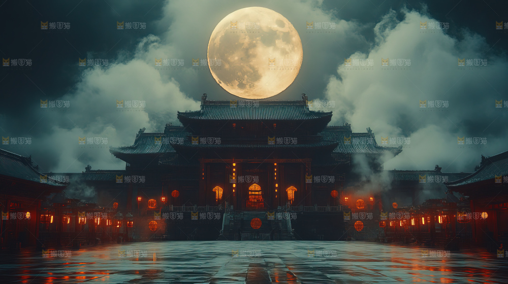 中秋赏月满月神秘传统人文