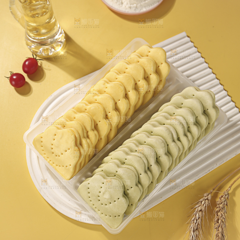 双色荷叶饼