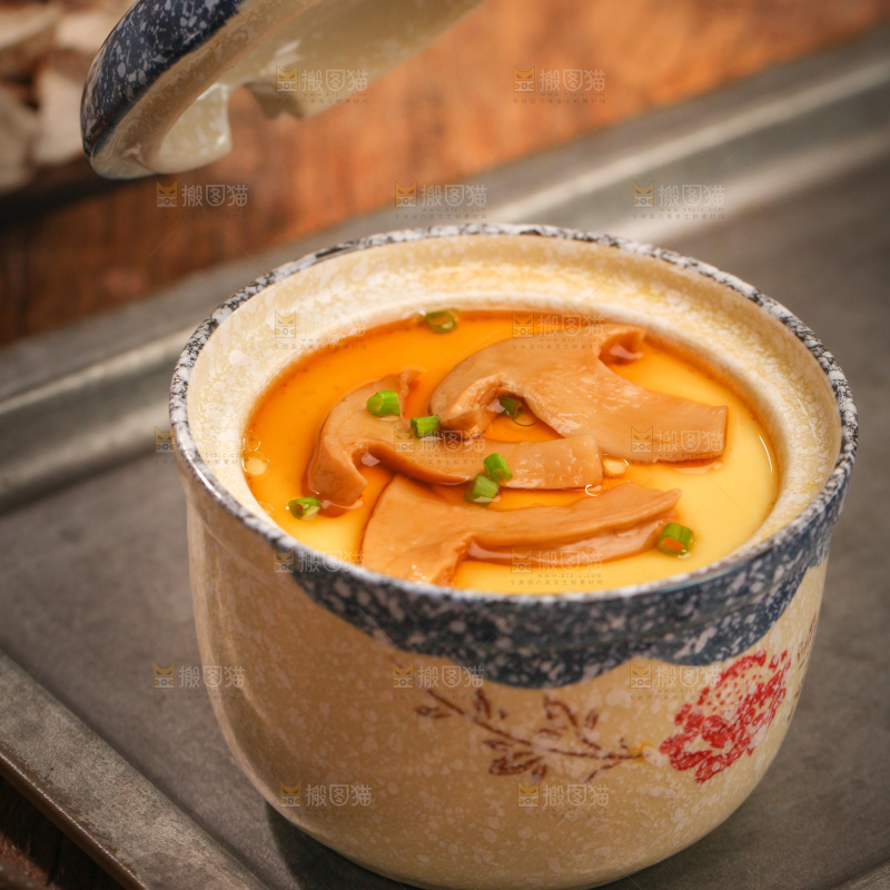 白松茸炖蛋