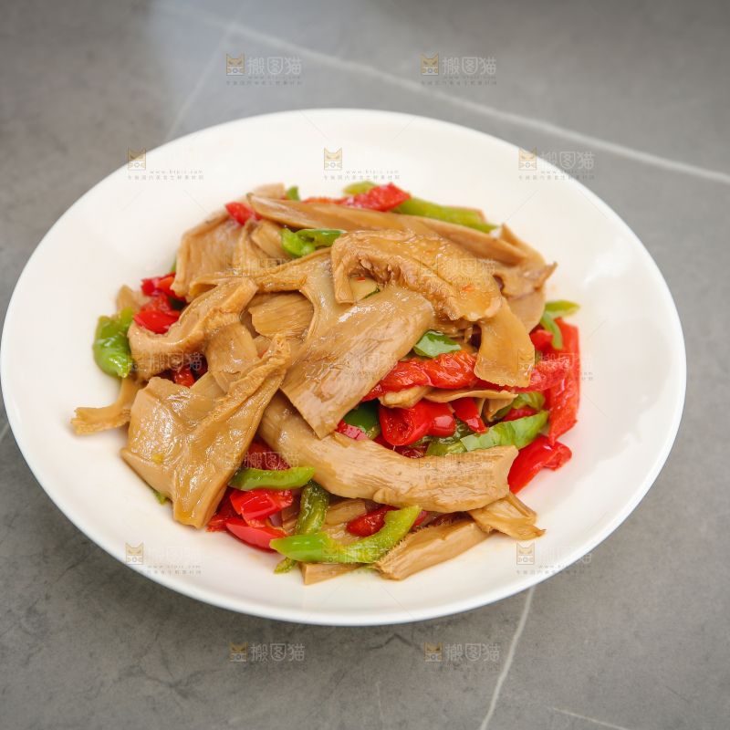 素炒白松茸