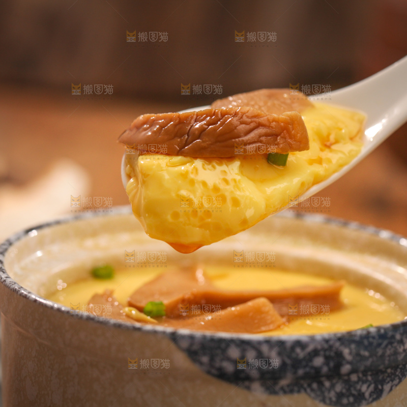 白松茸炖蛋