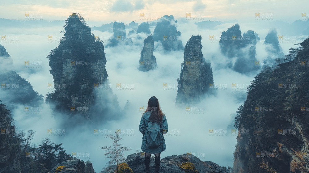 石林 云海 自然景观 大美中国
