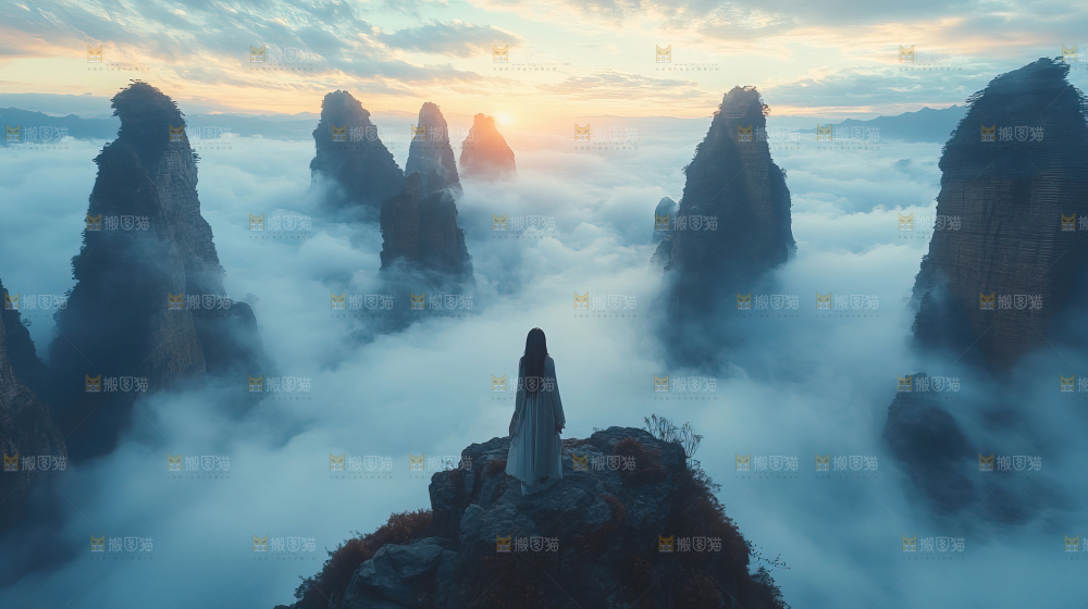 石林 云海 自然景观 大美中国