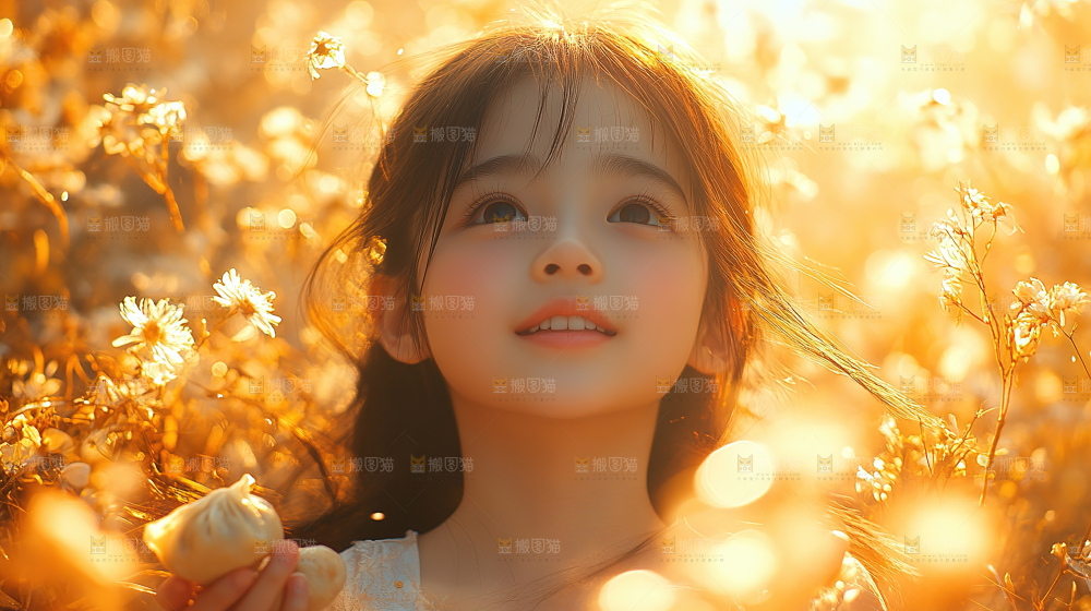 团圆喜庆美食中秋人物