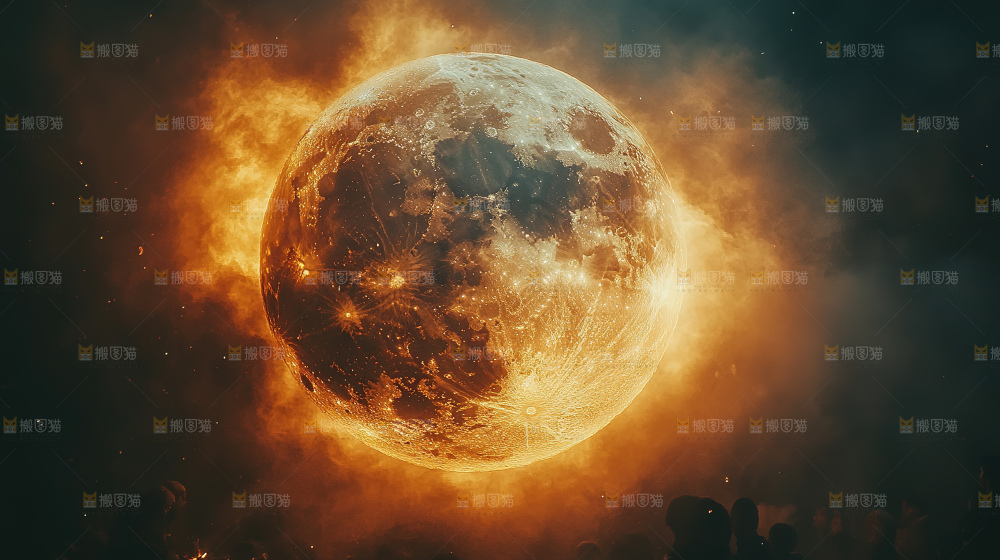 月球 月亮  赏月 夜空 中秋月亮