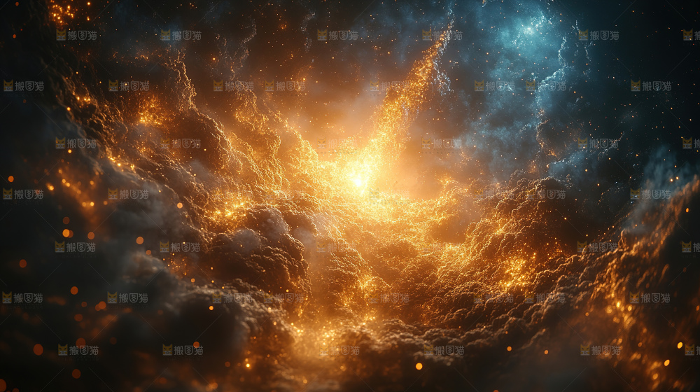 粒子 金色粒子 星光 希望