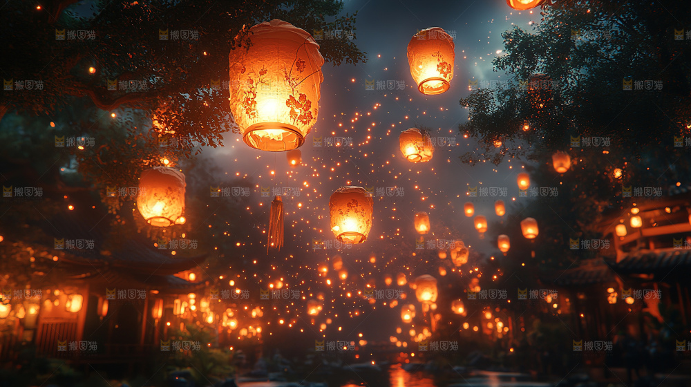 中秋花灯 灯笼 国风 传统