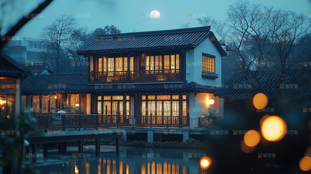 万家灯火城市夜景经济发展