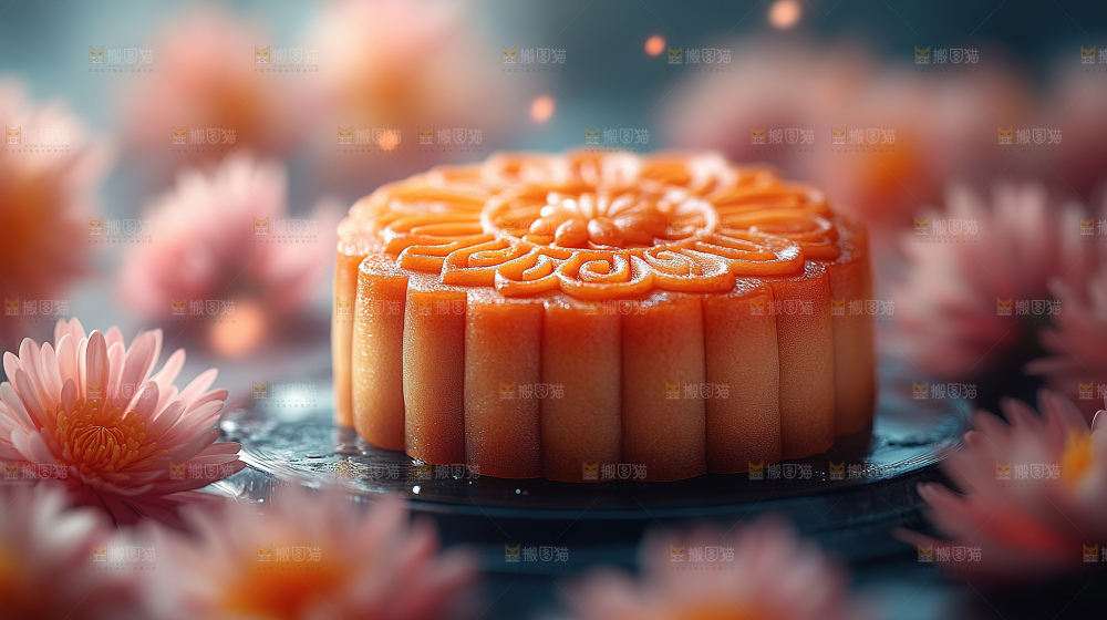 月饼糕点中秋赏月传统节日