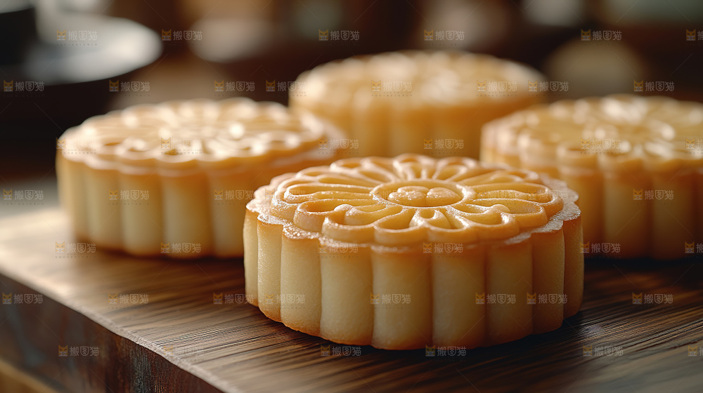 月饼糕点中秋赏月传统节日