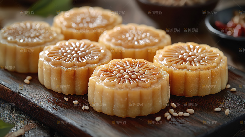 月饼糕点中秋赏月传统节日
