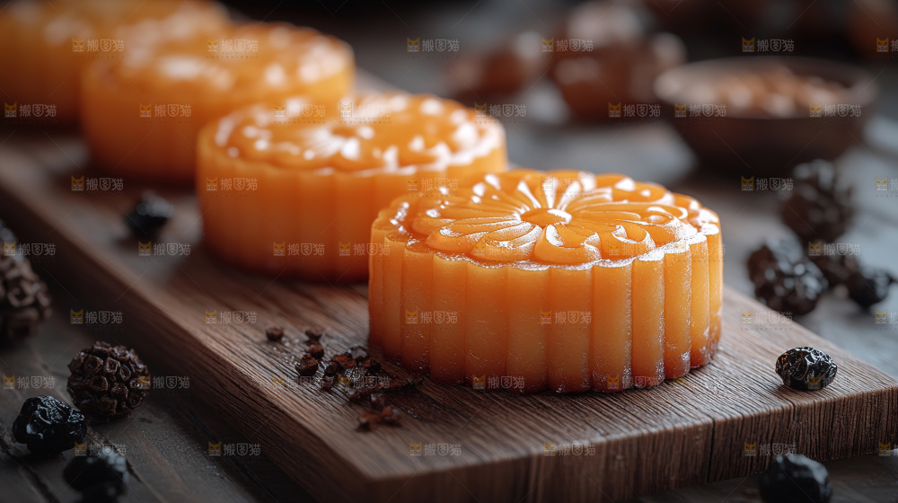 月饼糕点中秋赏月传统节日