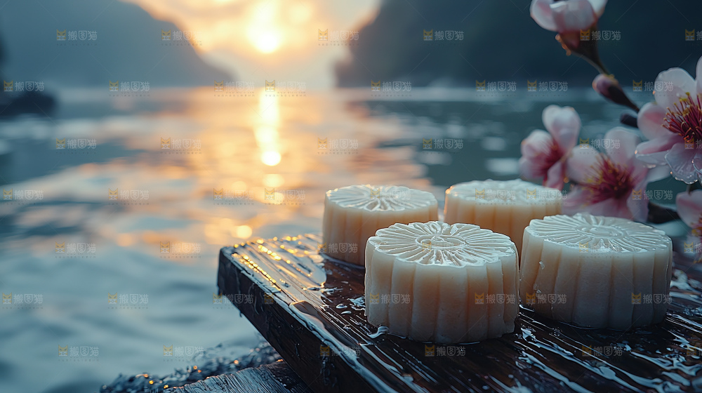 月饼糕点中秋赏月传统节日