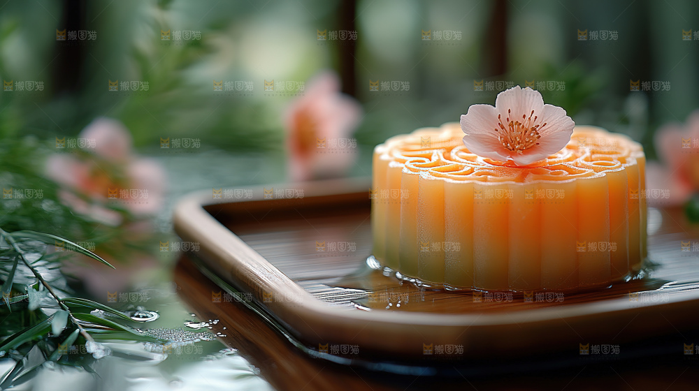 月饼糕点中秋赏月传统节日