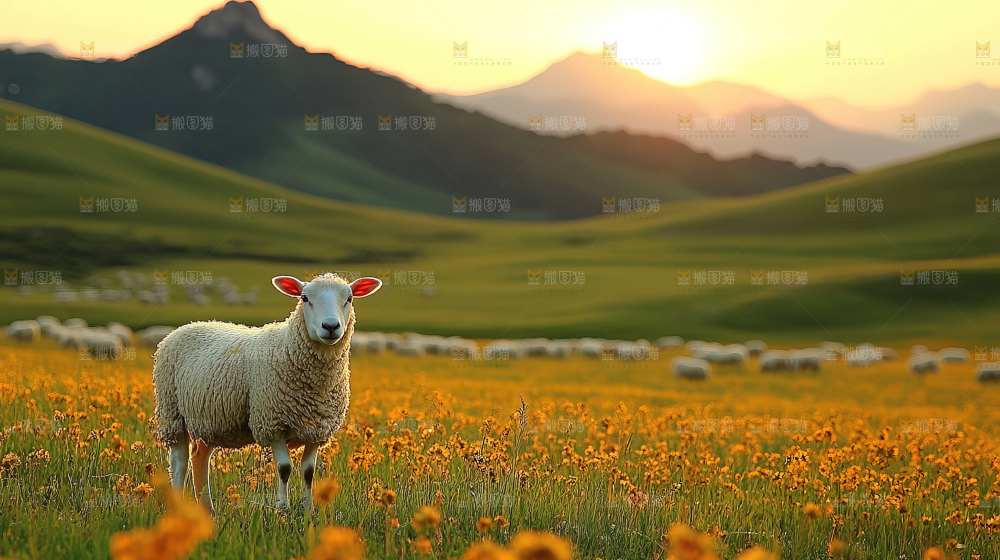 草原牧场 畜牧业 牧羊人